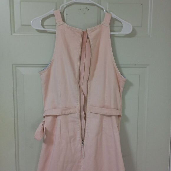 Anthropologie Holding Horses Dress Blush Pink Halter Women Side Tie Size 4 - Picture 7 of 10
